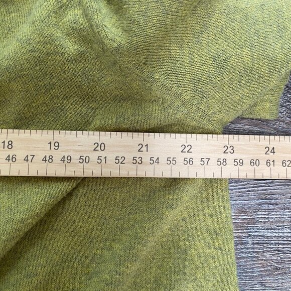 Eileen Fisher Womens Organic Cotton Cardigan Size S Green Shawl Collar Layers - Picture 8 of 9